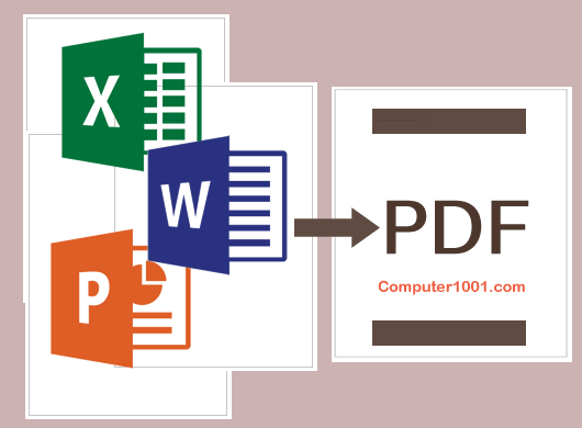 Cara Menyimpan Word Excel Powerpoint Ke Pdf