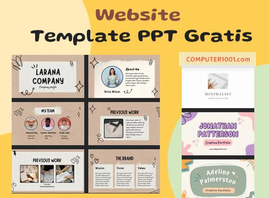 Website Template Ppt Gratis Google Slides