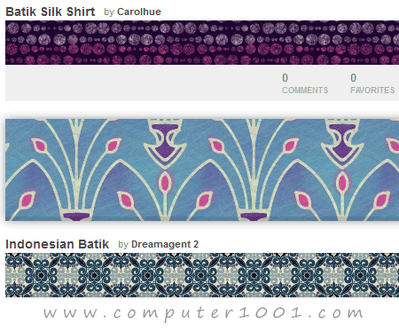 1000 Pattern, Brush, Background & Template PowerPoint Motif Batik