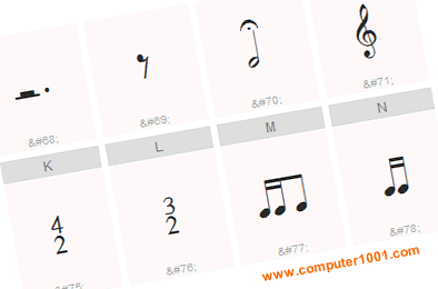 16 Font Dan Kode Untuk Membuat Simbol Musik Di Word Computer 1001