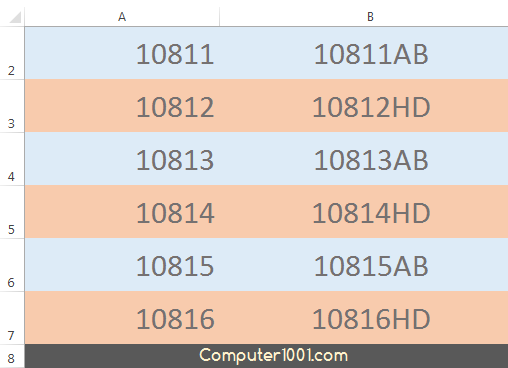 membuat kode huruf berbeda untuk angka ganjil dan genap di excel