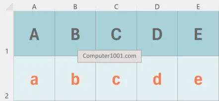 Rumus SEQUENCE Excel Membuat Nomor Urut Alfabet ke Samping (Per Kolom)